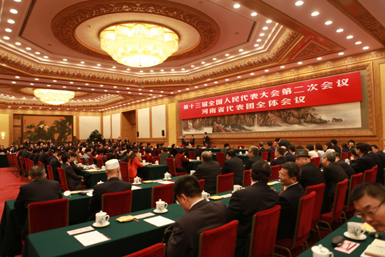 河南代表团会场